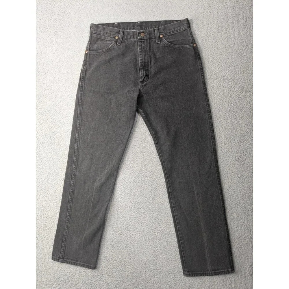 Vintage Wrangler 13MWZ Jeans 33x32 (Fits 30.5x30) Grayish Black USA Cowboy